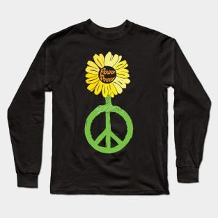 Hippie Flower Power Tree Long Sleeve T-Shirt